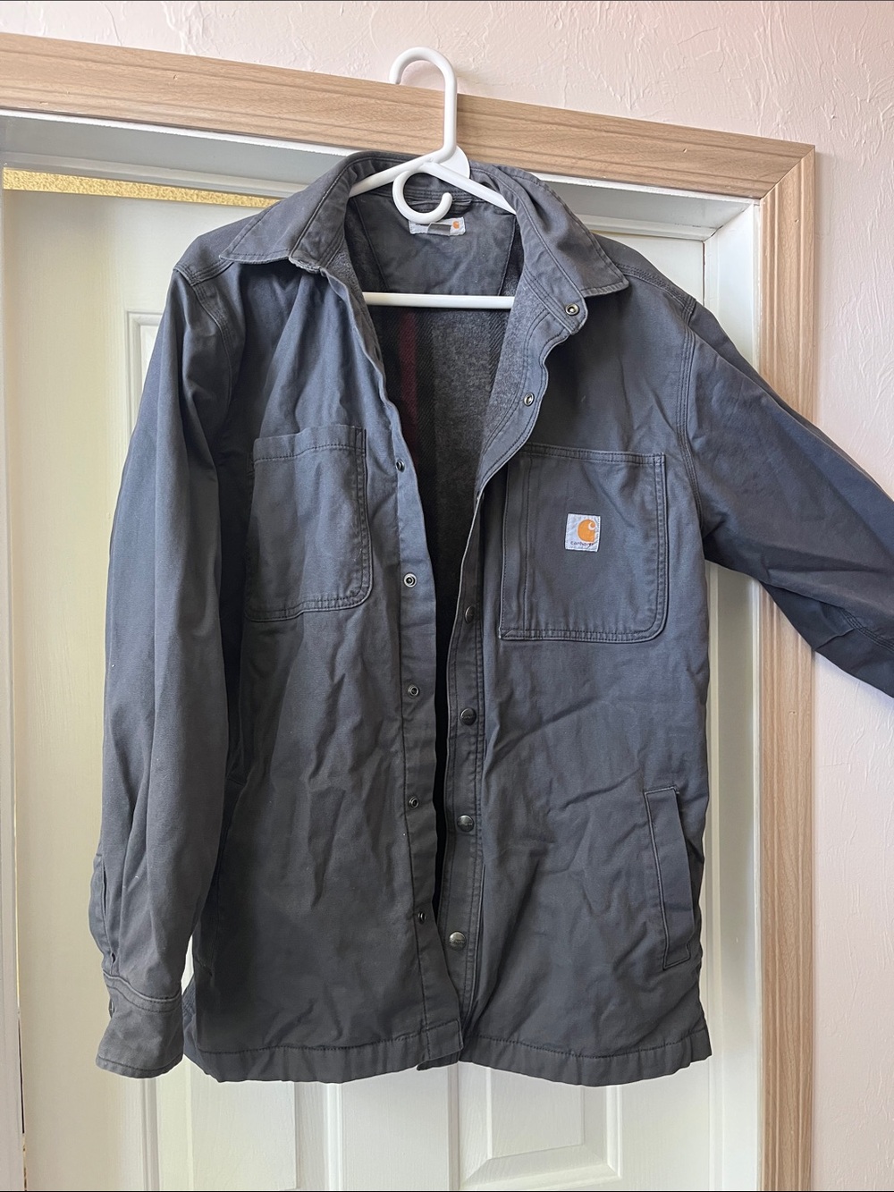 Carhartt Gray Canvas Work Field Jacket